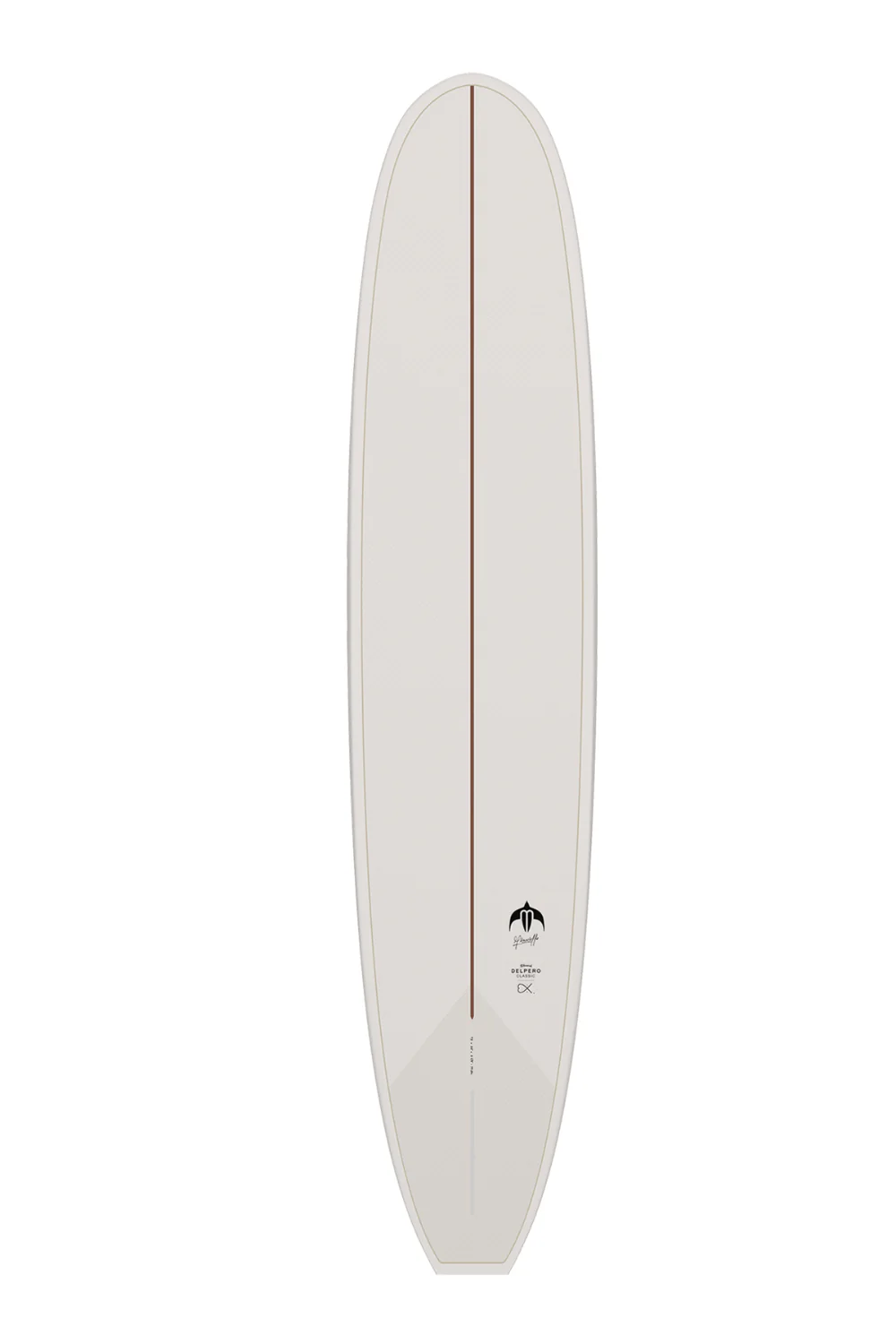 Torq Delpero TET Classic Longboard Surfboard Cream - Image 2