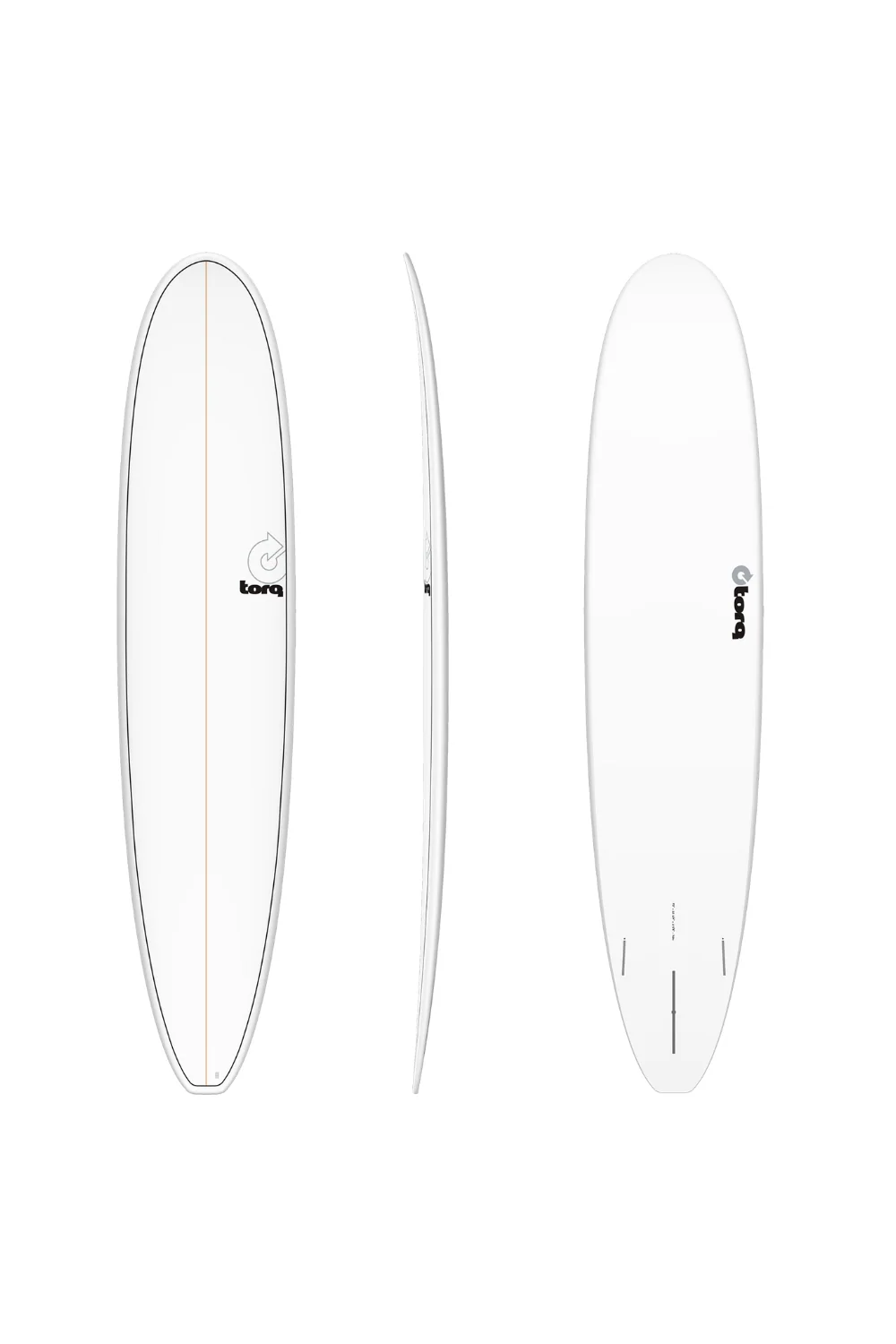 Torq TET Longboard Surfboard Pinline White - Image 2