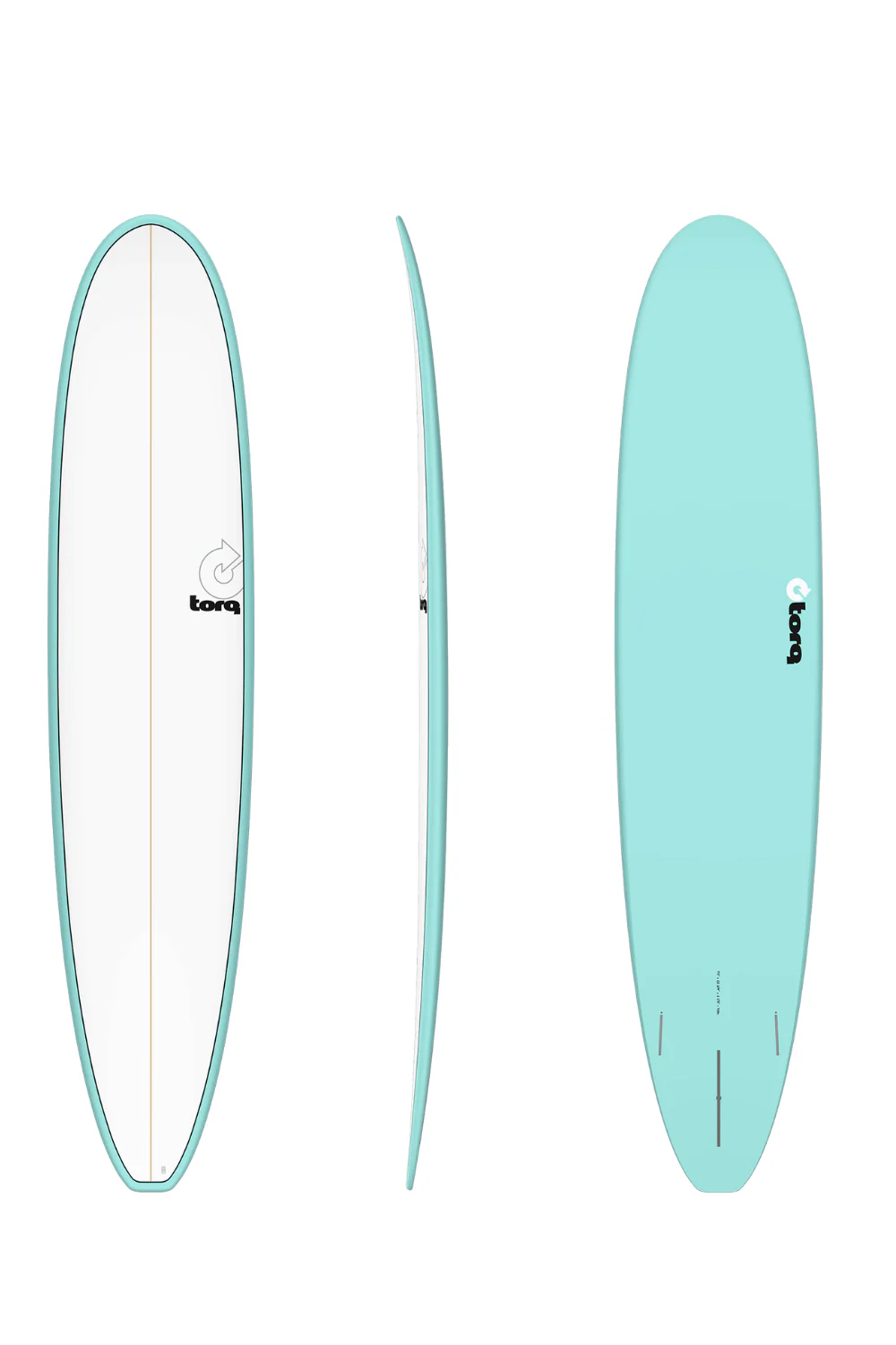 Torq TET Longboard Surfboard Teal Pinline - Image 2