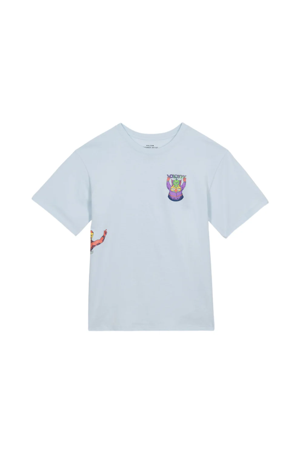 Volcom Ben Sanaire 1 Kids T-Shirt Light Blue Acid - Image 4