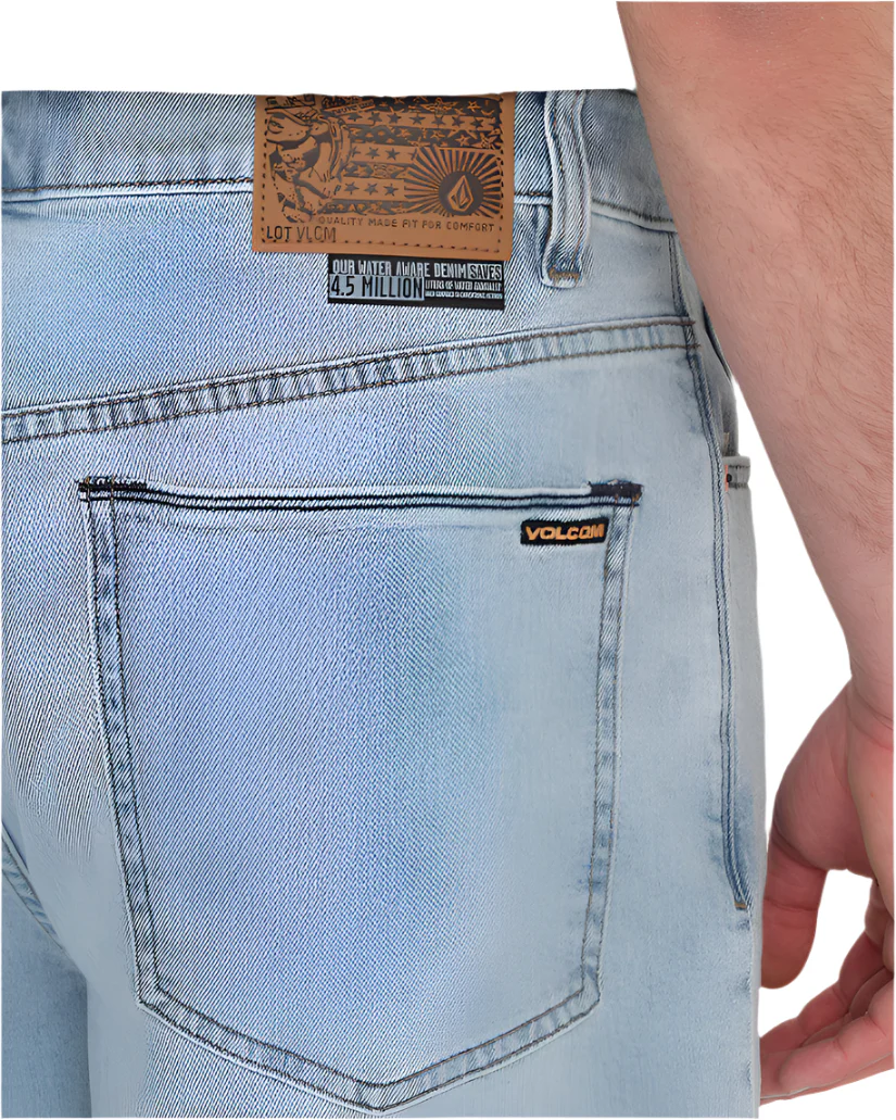 Volcom Billow Denim Short Desert Dirt Indigo - Image 3