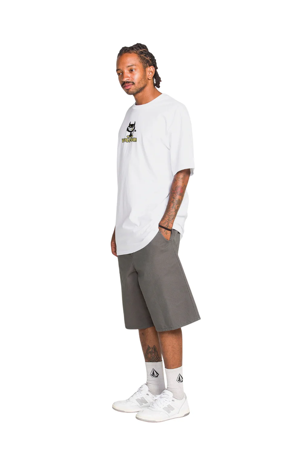 Volcom Devilish Mens T-Shirt White - Image 3