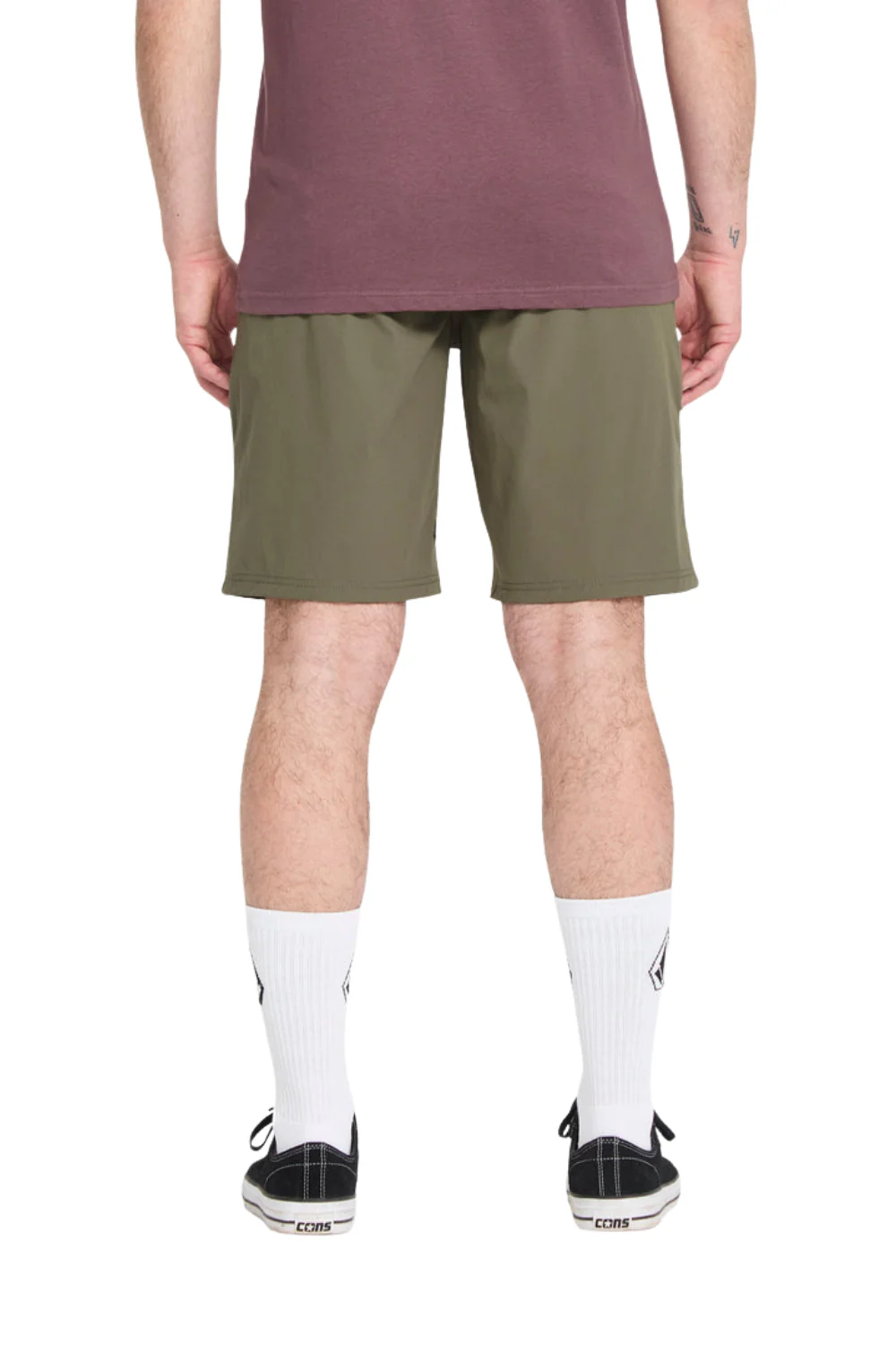 Volcom Frickin Cross Shred Mens 20" Hybrid Shorts Surplus - Image 2