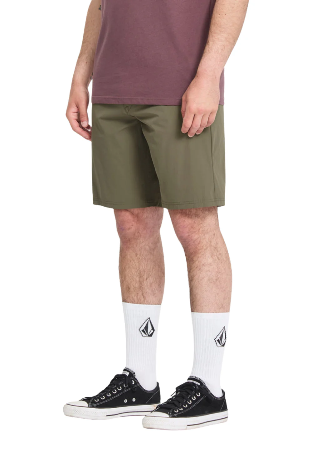 Volcom Frickin Cross Shred Mens 20" Hybrid Shorts Surplus - Image 4