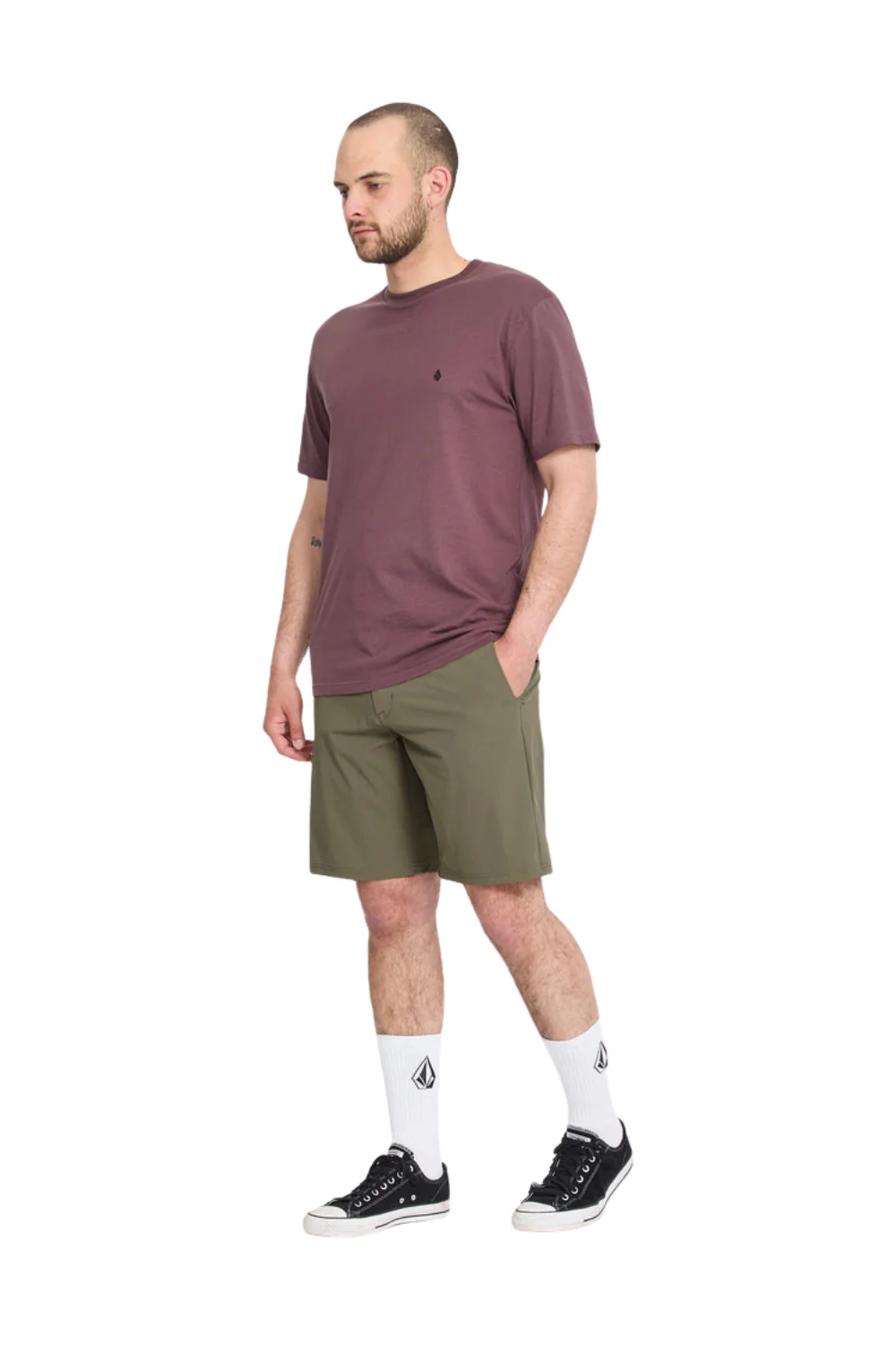 Volcom Frickin Cross Shred Mens 20" Hybrid Shorts Surplus - Image 5