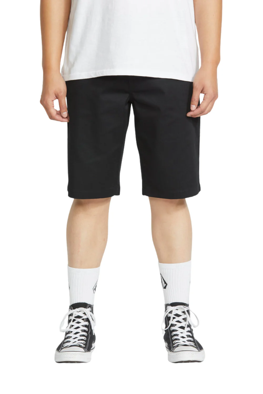 Volcom Frickin Modern Stretch Mens 21" Shorts Black