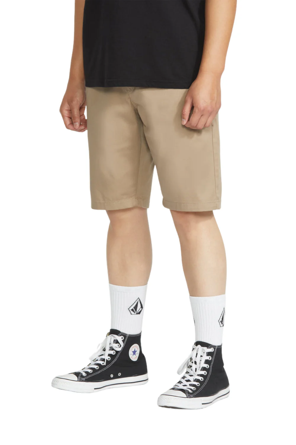 Volcom Frickin Modern Stretch Mens 21" Shorts Khaki - Image 2