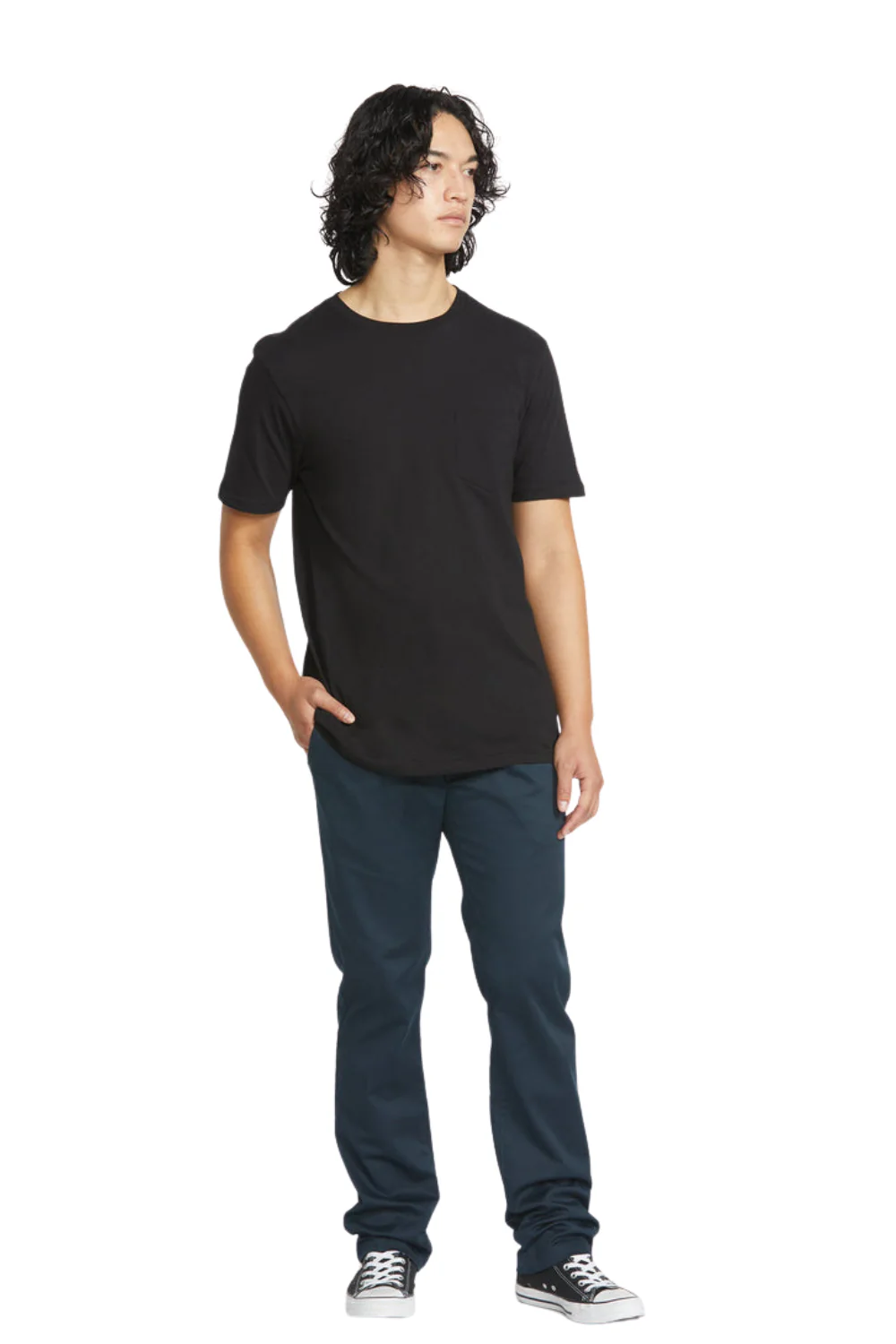 Volcom Frickin Modern Stretch Trousers Dark Navy - Image 4