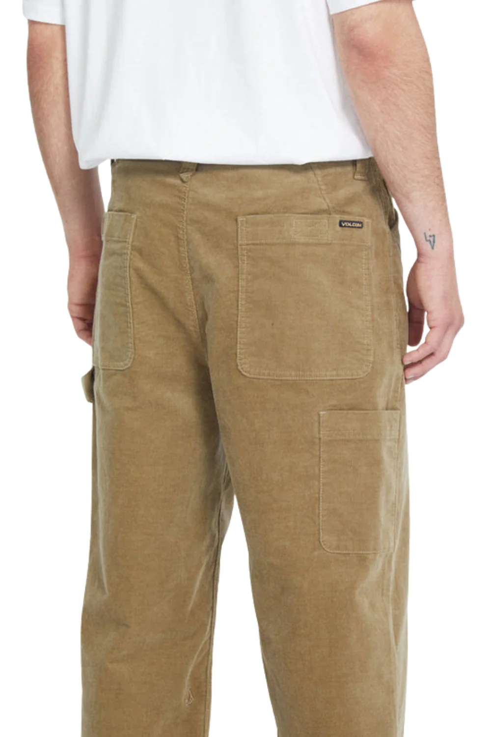 Volcom Kraftsman Cord Pant Khaki - Image 3
