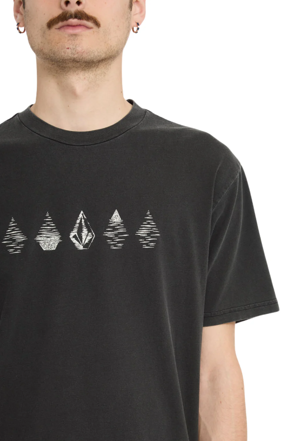 Volcom Lunar Phases Mens T-Shirt Black - Image 4