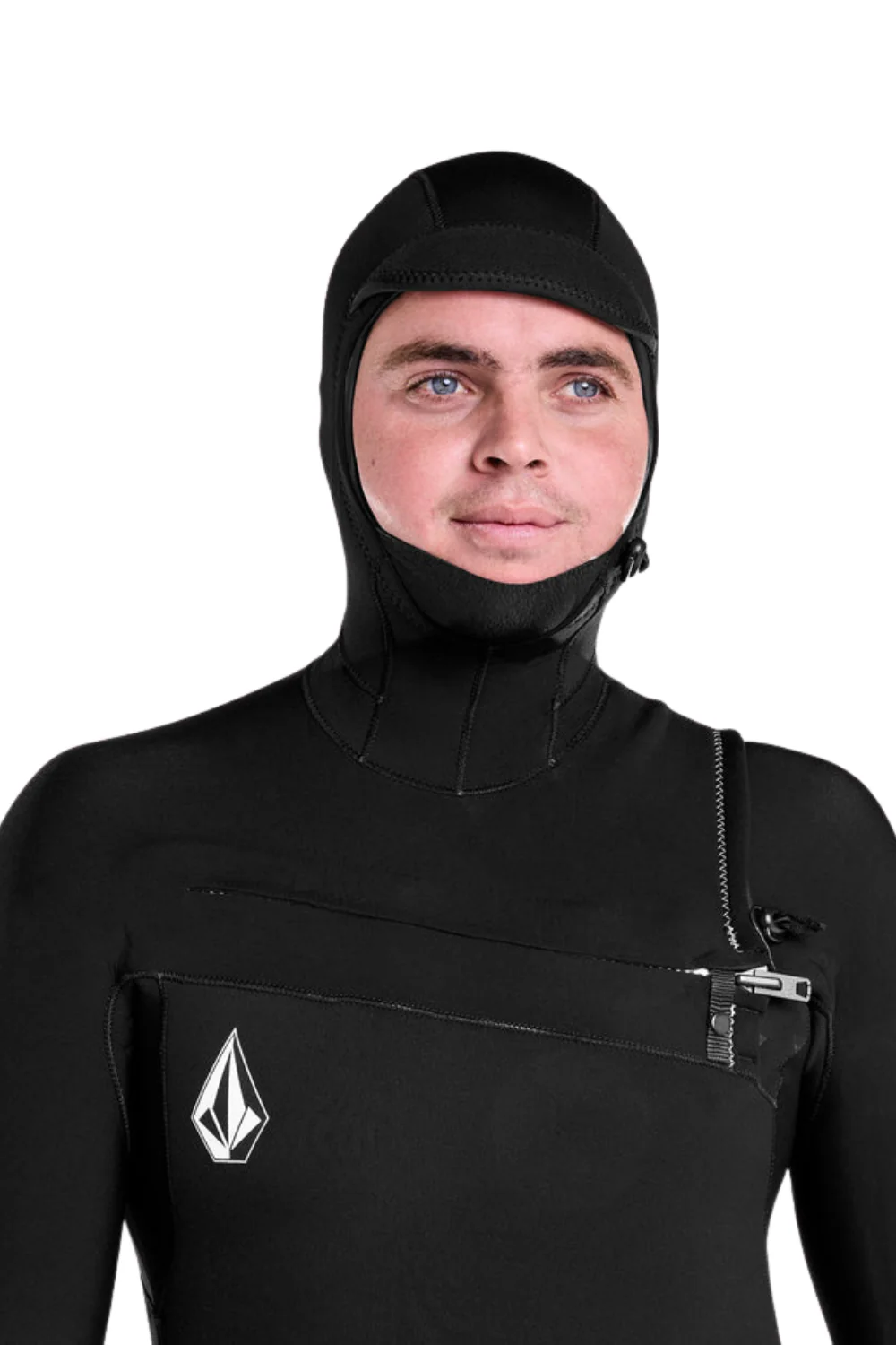 Volcom Modulator 4/3mm Mens Wetsuit Hooded Chest Zip Black - Image 4