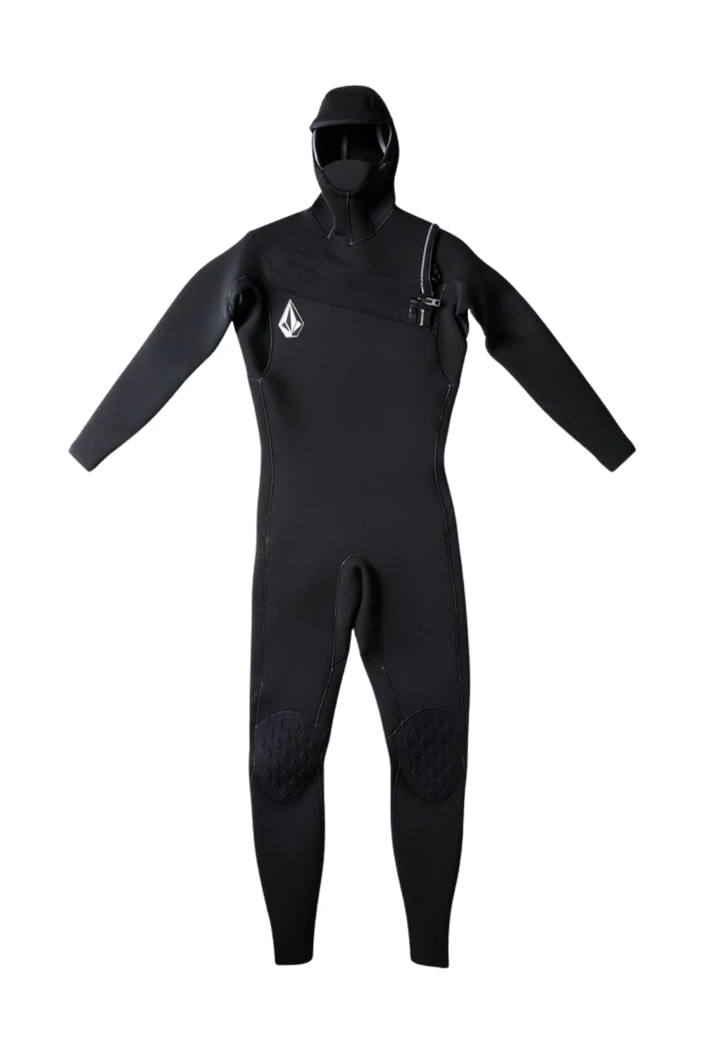Volcom Modulator 4/3mm Mens Wetsuit Hooded Chest Zip Black - Image 9