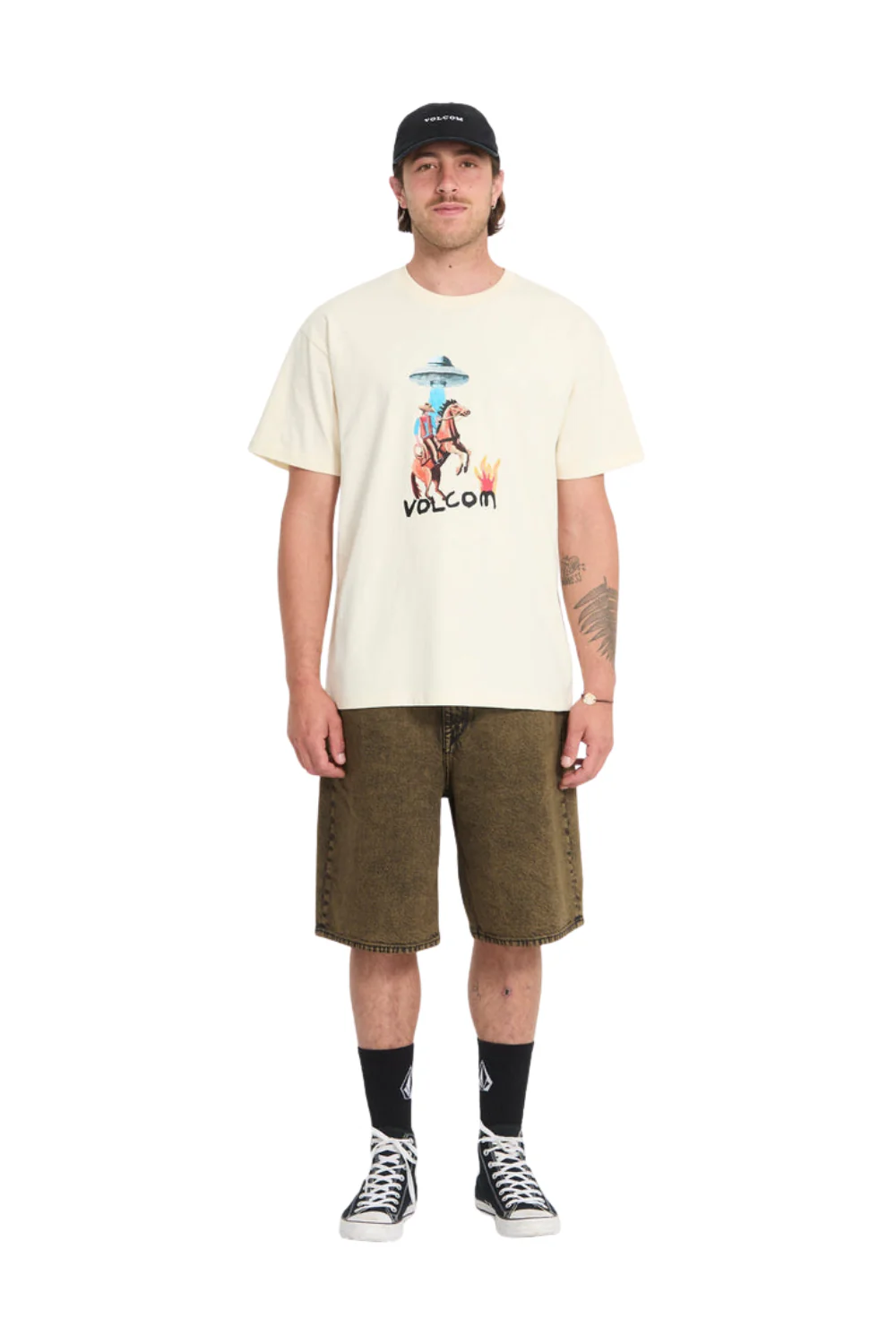 Volcom Mickey Mason 1 Mens T-Shirt Dirty White - Image 5