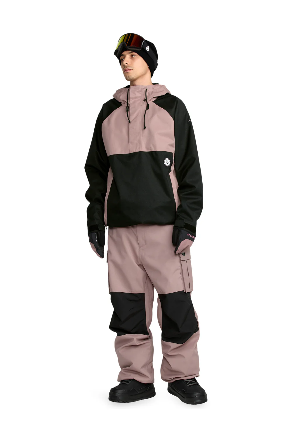 Volcom NWRK Mens Baggy Ski and Snowboard Pants Mauve - Image 8