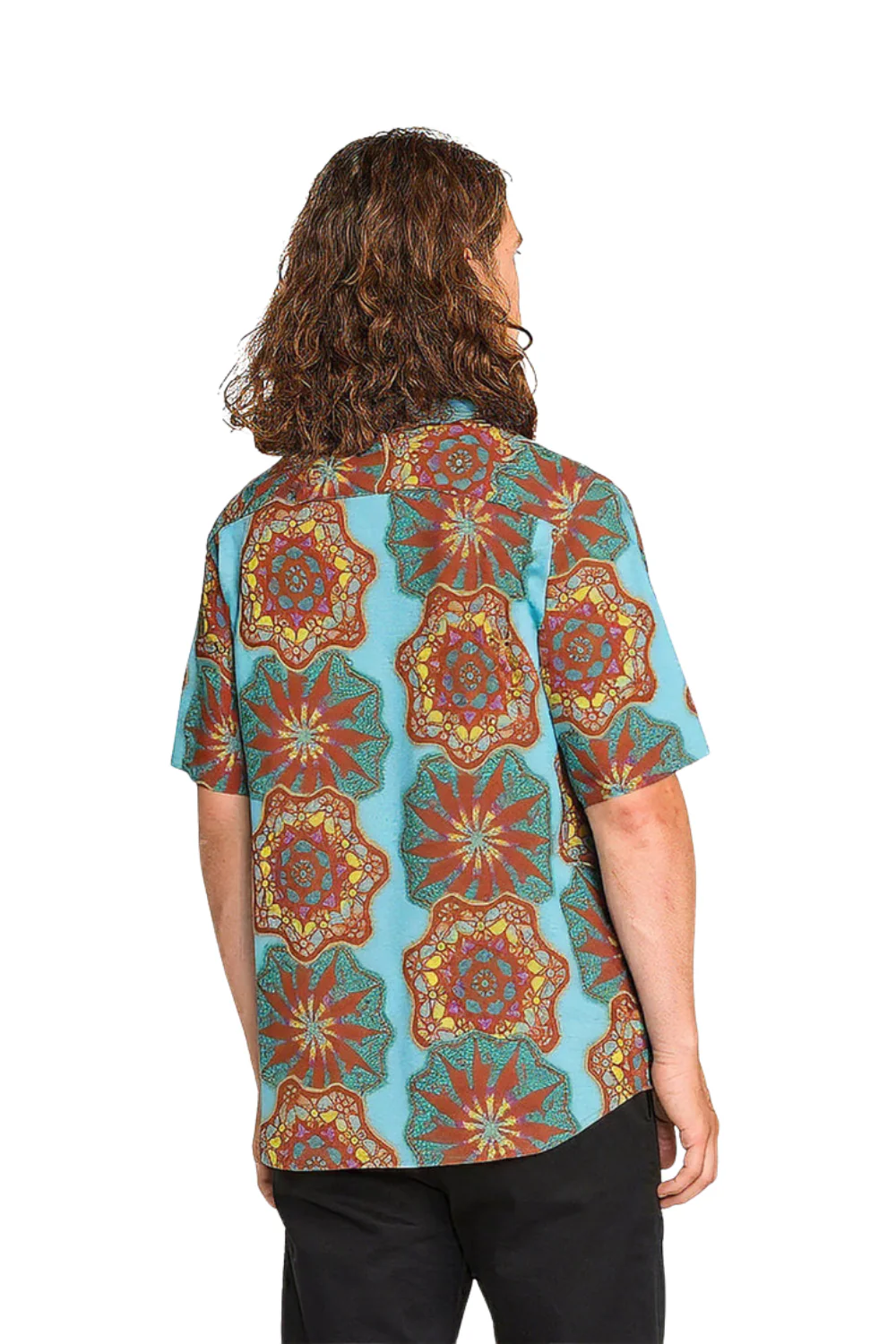Volcom Star Shields Mens Short Sleeve Shirt Castlerock - Image 2