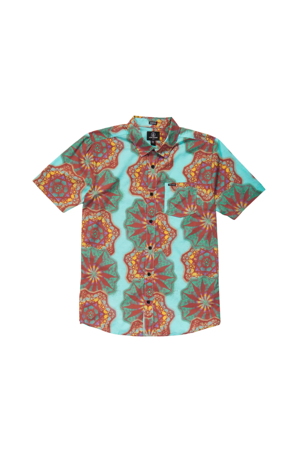Volcom Star Shields Mens Short Sleeve Shirt Castlerock - Image 5