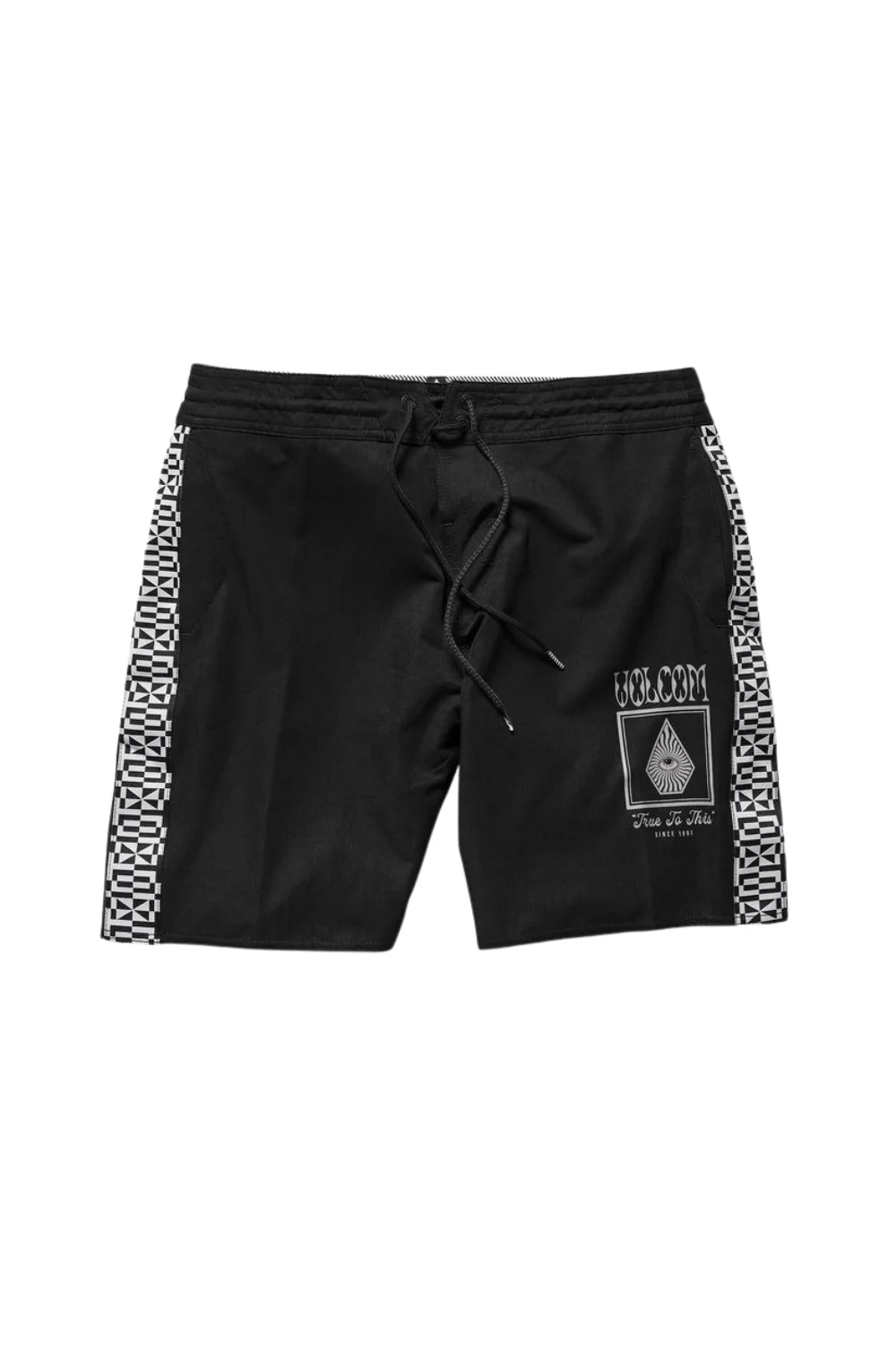 Volcom Yewster Loose Stoney Mens 18" Boardshorts Black - Image 5