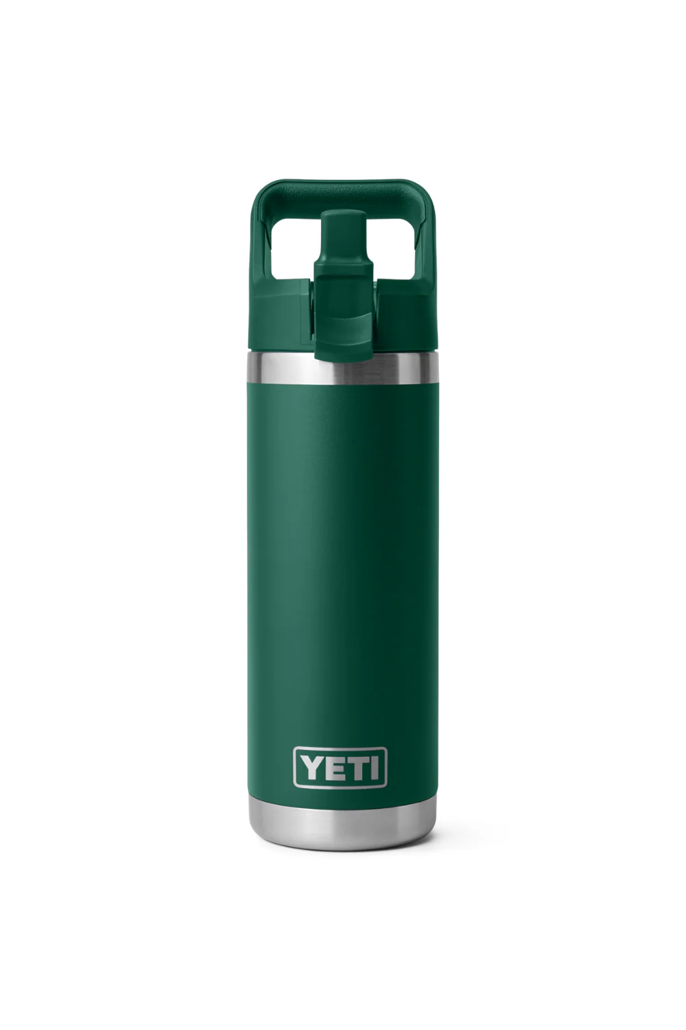 Yeti Rambler 18 Oz Straw Bottle Black Forest Green - Image 4